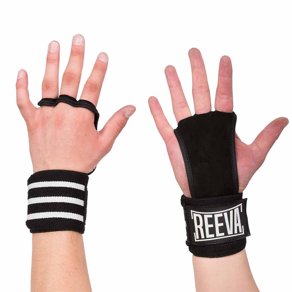 Reeva kangaroeleer crossfit grips wrist wraps - Sporthandschoenen - sport handschoenen - Reeva 1