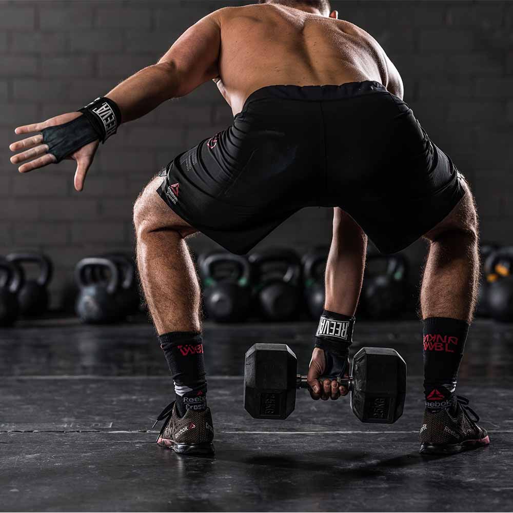 Reeva kangaroeleer crossfit grips wrist wraps - Sporthandschoenen - sport handschoenen - Reeva 7