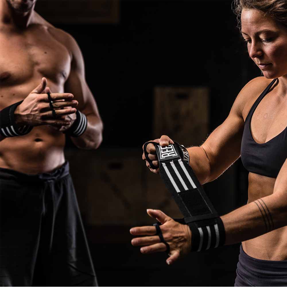 Reeva kangaroeleer crossfit grips wrist wraps - Sporthandschoenen - sport handschoenen - Reeva 2