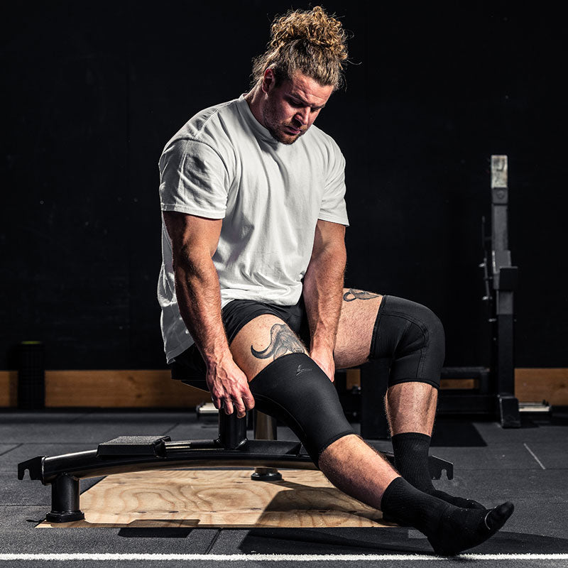 Powerlifting Knee Sleeves Black (7MM)