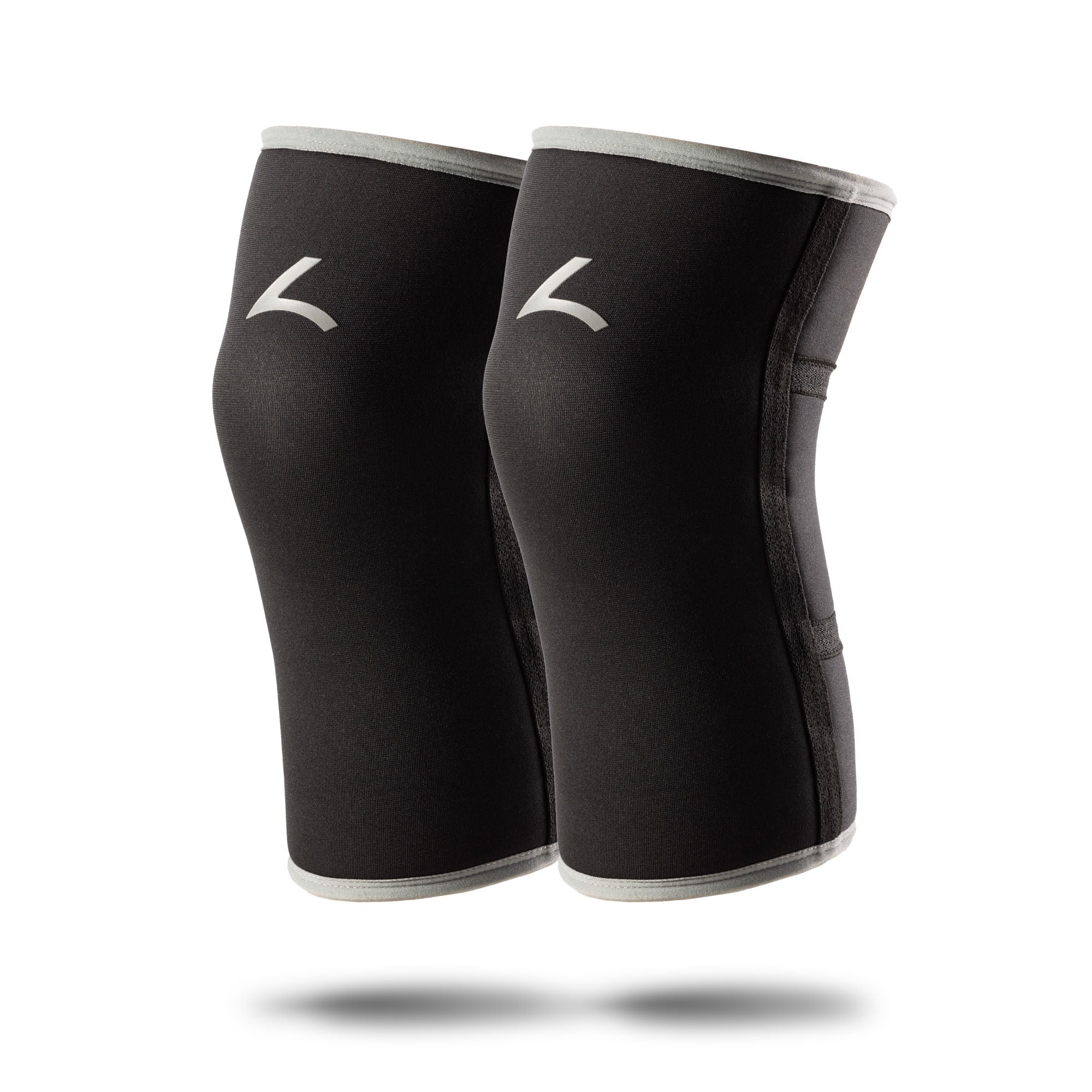 Powerlifting Knee Sleeves Grey (7MM)