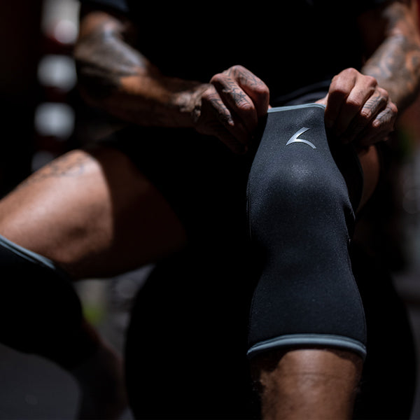 Powerlifting Knee Sleeves Grey (7MM)