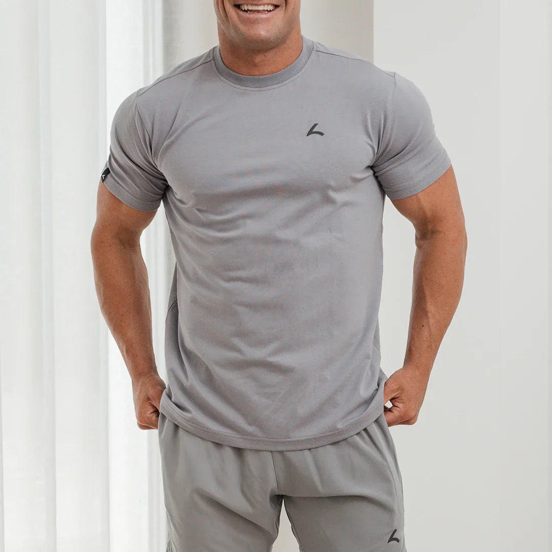 Premium Active Tee - Light Grey