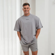 Sports Shirt Cotton Light Grey - Wide Fit