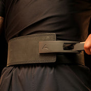Cintura Powerlifting Pelle Nubik con Fibbia in acciaio inossidabile (13MM)