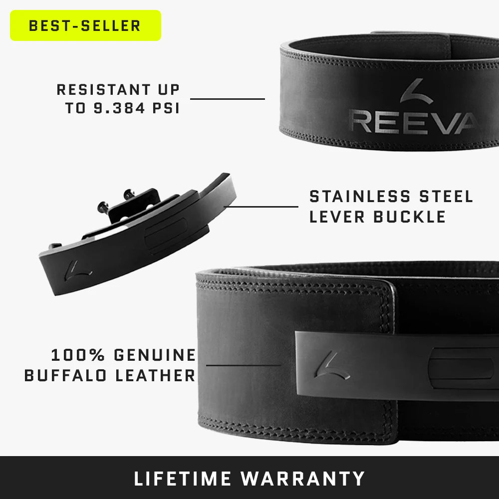 Lifting Belt Buffelleer met RVS Buckle (10MM)