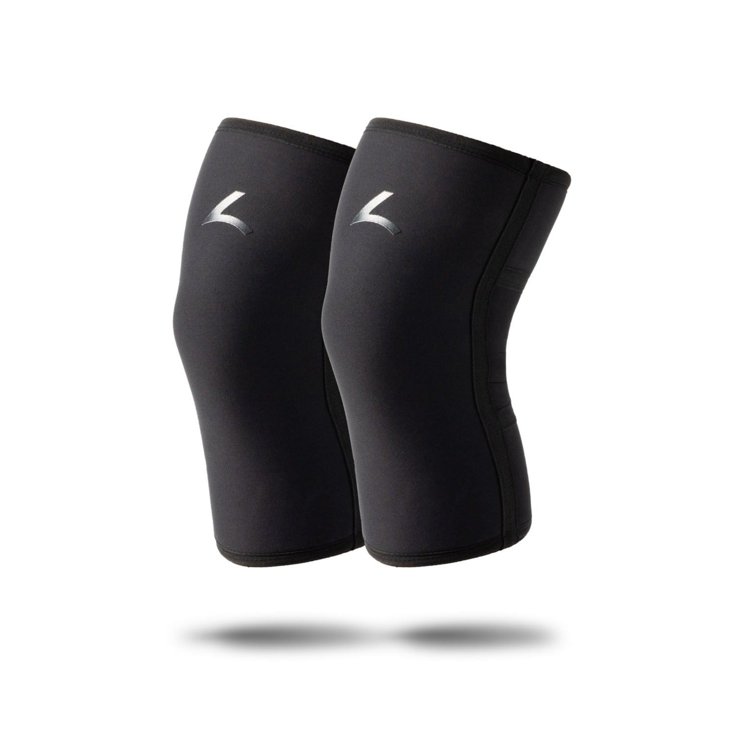 Powerlifting Knee Sleeves Black - 7mm